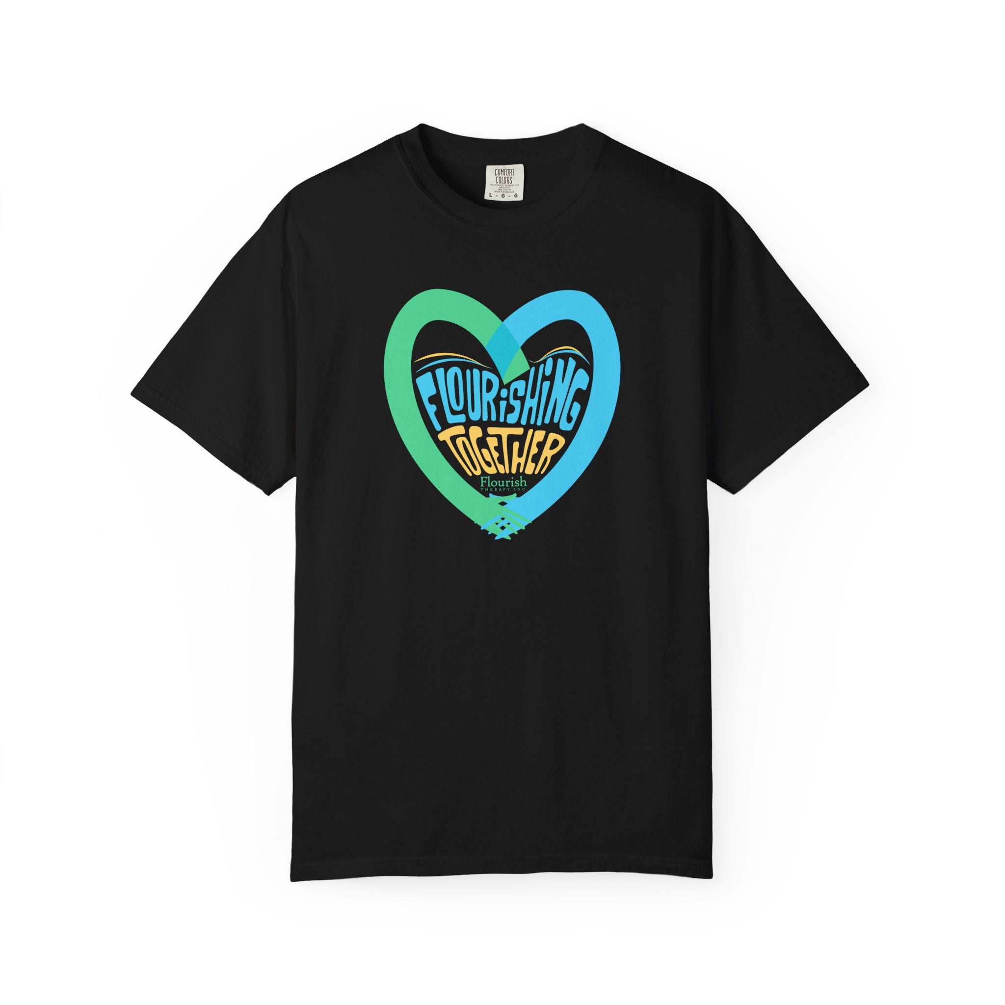 Heart Hands Flourishing Together T-Shirt – Flourish Therapy Collection